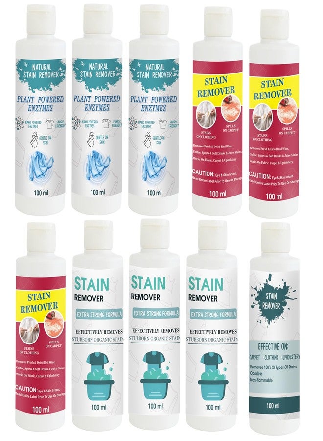 TOOVUS Stain Remover Combo Pack of Shirt x 3, Red x 3, Doll x 3 and Sky Stain Remover | Multi-Surface Cleaning Solution for Clothes, Fabrics, Upholstery (100 g Each - Image 1